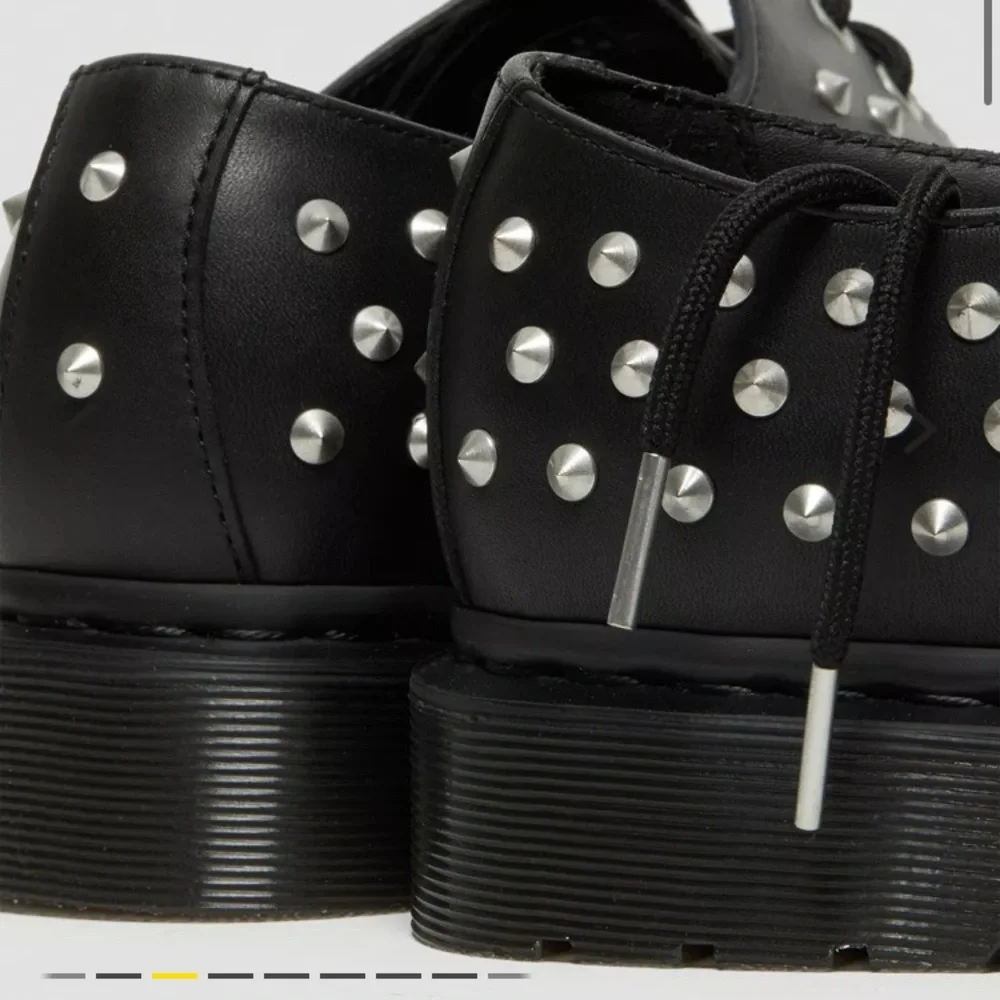 Dr martens doc 1461 stud wanama leather Oxford shoes oxfords studded 8 9 - Picture 6 of 8